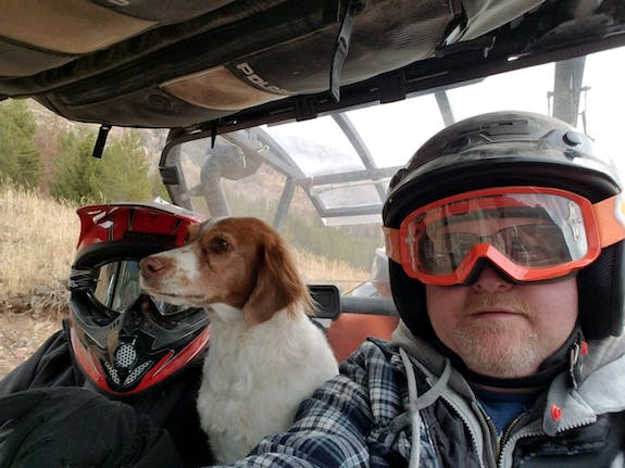 Caption Ride in Alpine WY with Marvin and Robin Guzman and Sadie