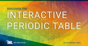 Interactive Periodic Table of Elements, INL, science, chemistry, STEM resources, K-12 STEM, periodic table, national labs, cool science