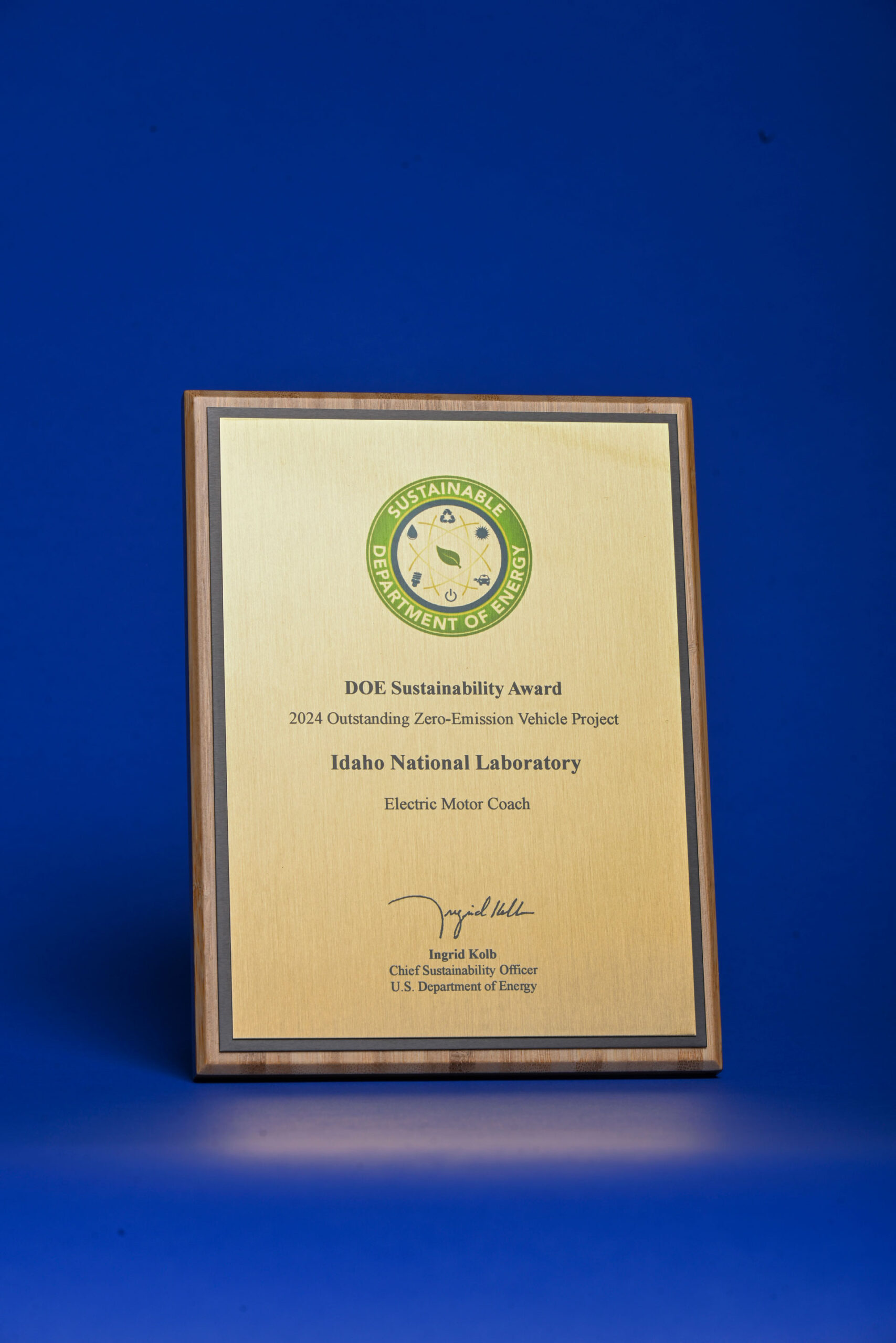 The 2024 DOE Sustainability Award for Outstanding Zero-Emission Vehicle Project.