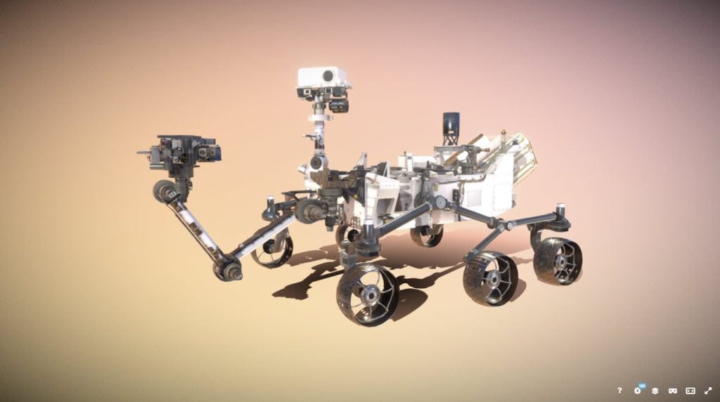mars rover 3d model