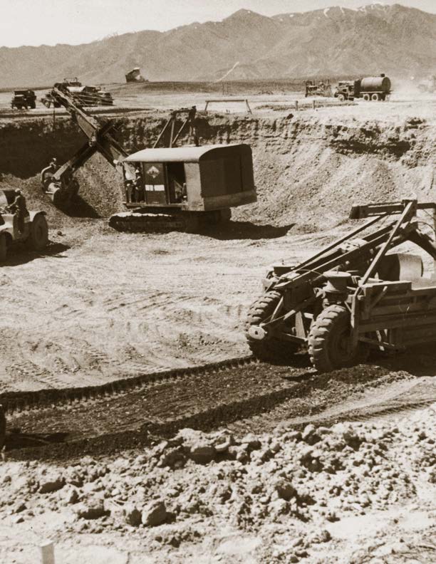The excavation for EBR-1 began in 1949