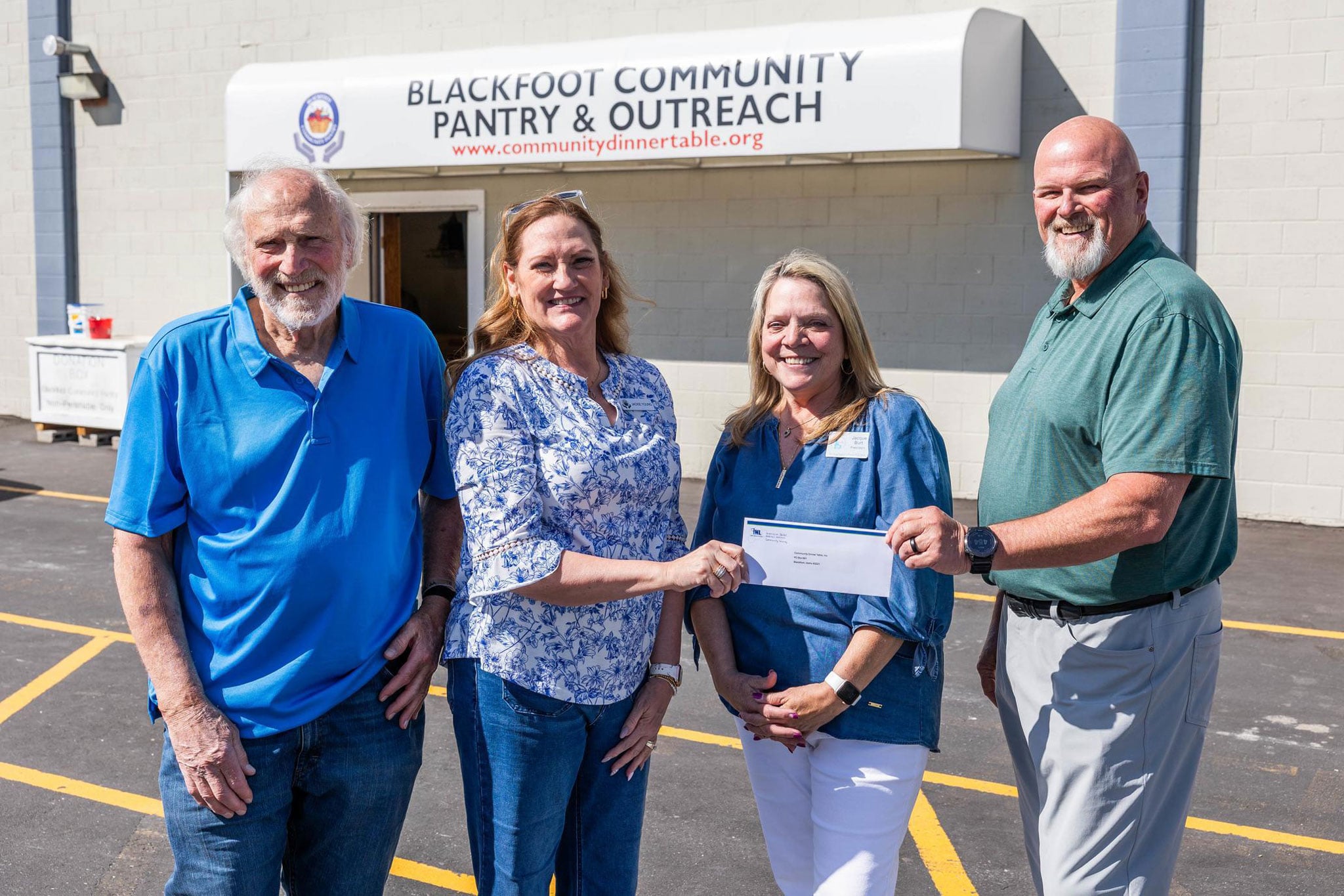 Grant Check Delivery to Blackfoot Community Pantry