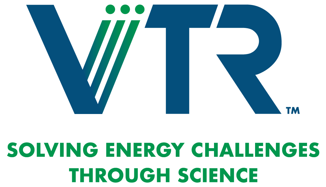 Stacked VTR logo with tagline