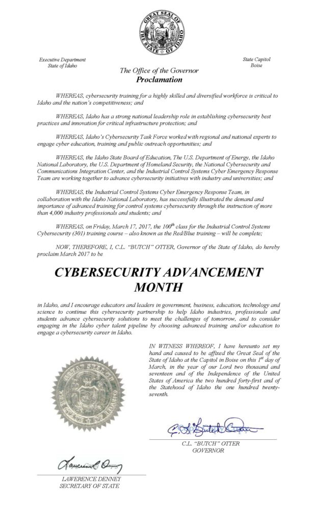..Cybersecurity Advancement Month